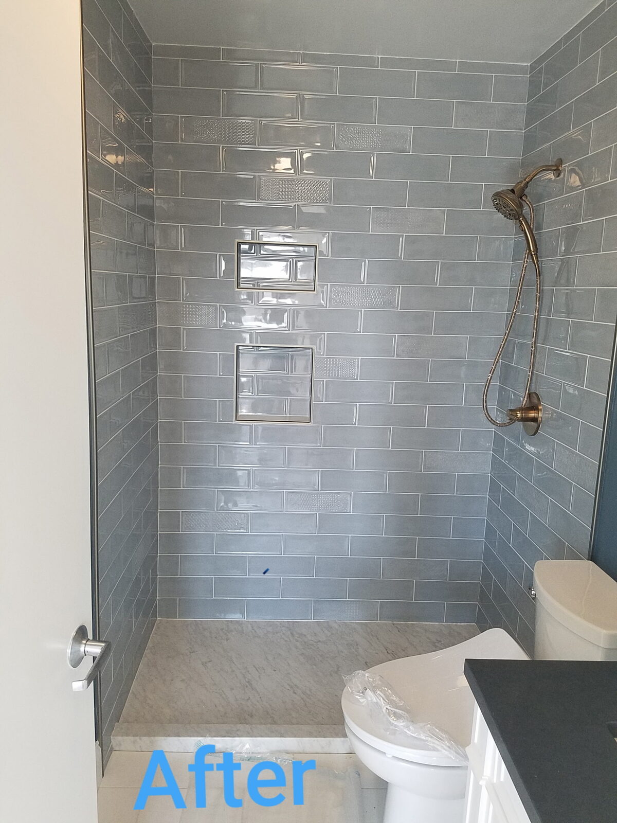 Custom tile shower